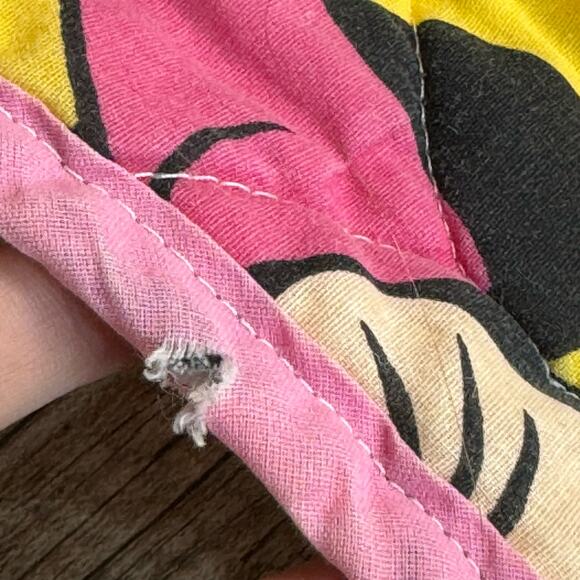 Vintage Disney Ballerina Minnie Mouse Pink Blanket Comforter 39.5”X53 - Picture 6 of 10